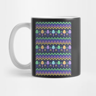 Nice ethnic pattern with trees and chevron Mug